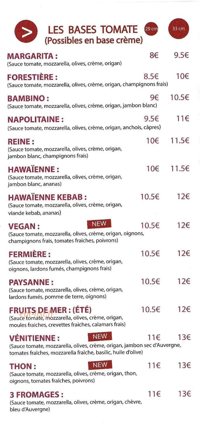 Chez Tchip — carte page 1