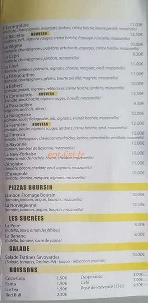 Chez thierry — carte page 3