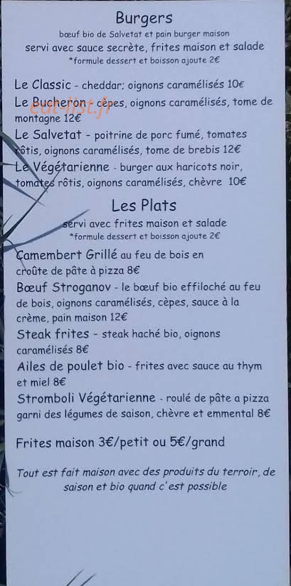 Chez Tina — carte page 2