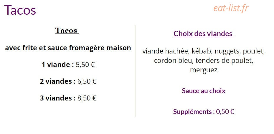Chez Tino — carte page 6