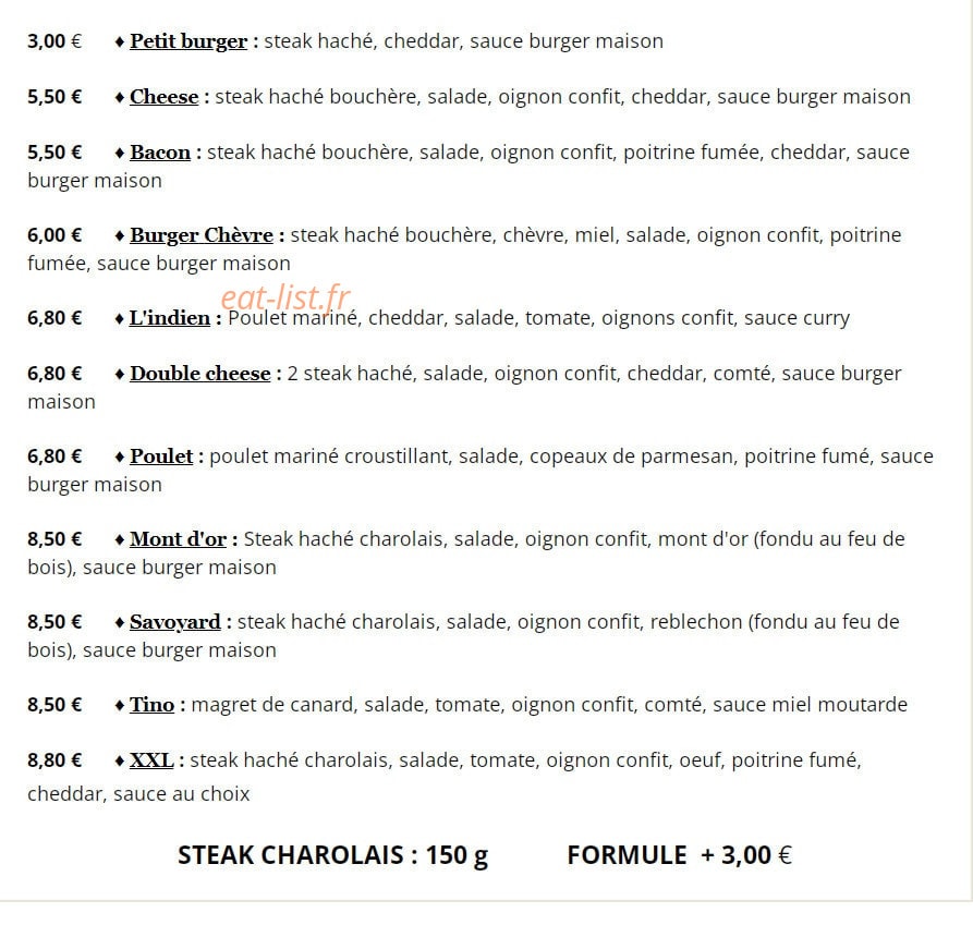 Chez Tino — carte page 3