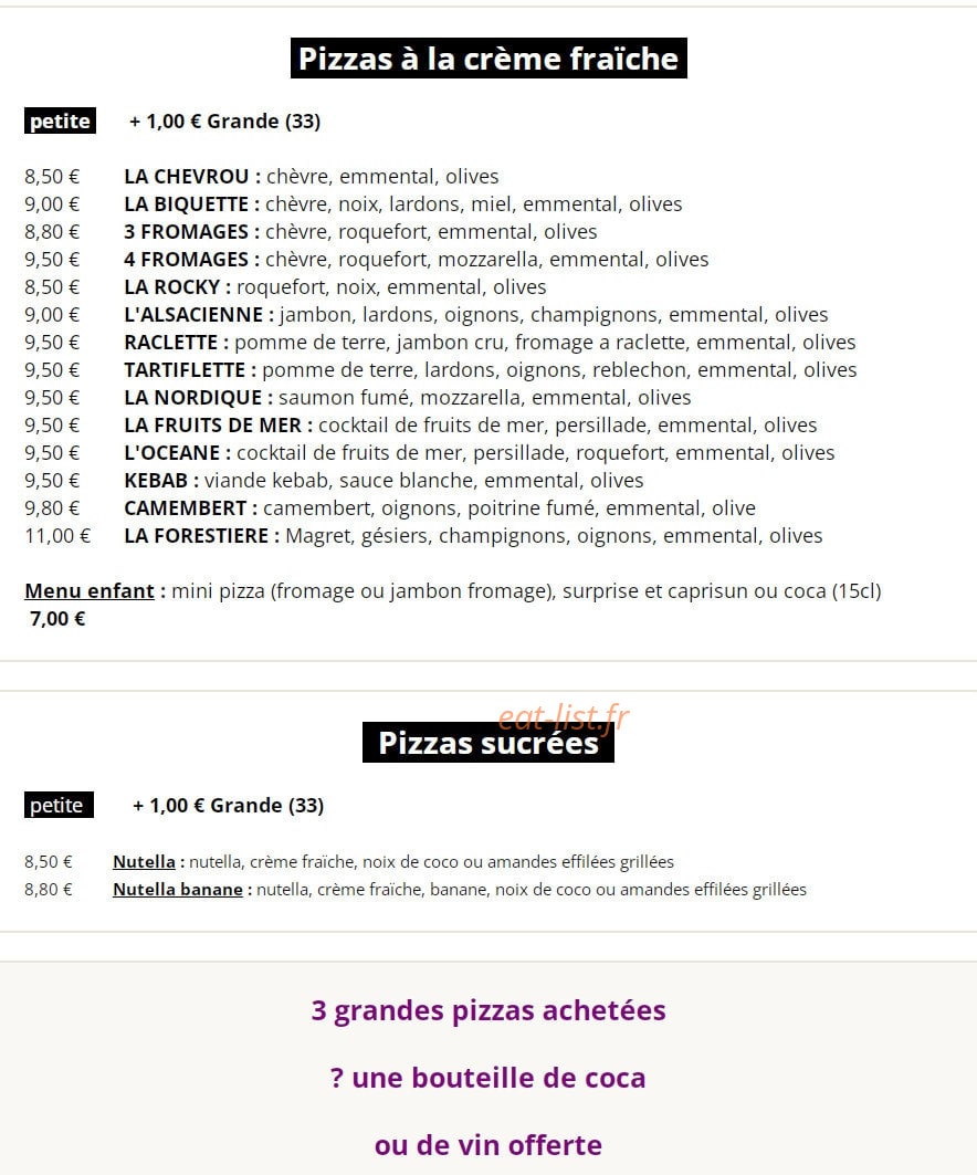 Chez Tino — carte page 2
