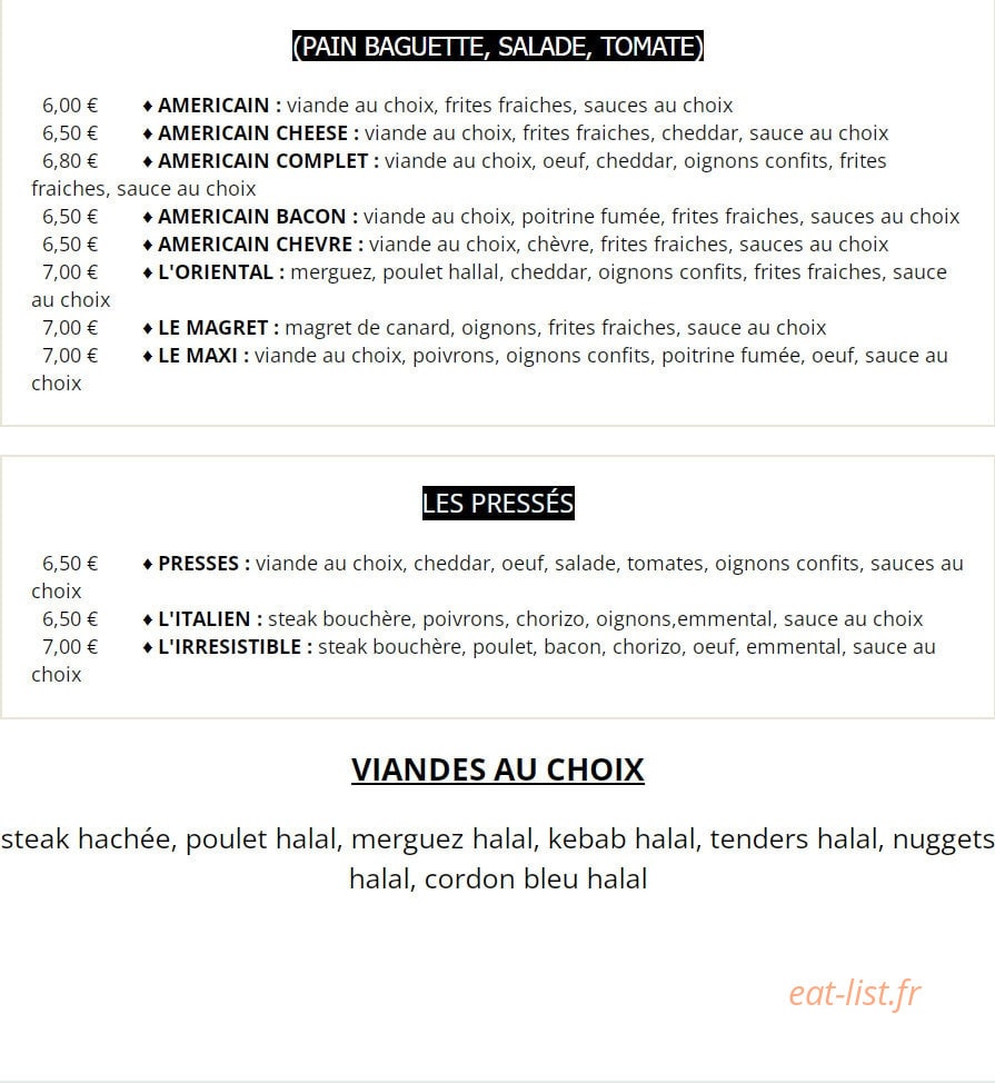 Chez Tino — carte page 4