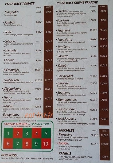 Chez Tonton — carte page 2