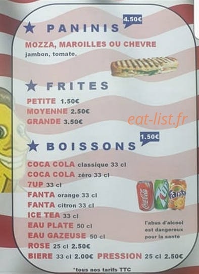 Chez Tony — carte page 2