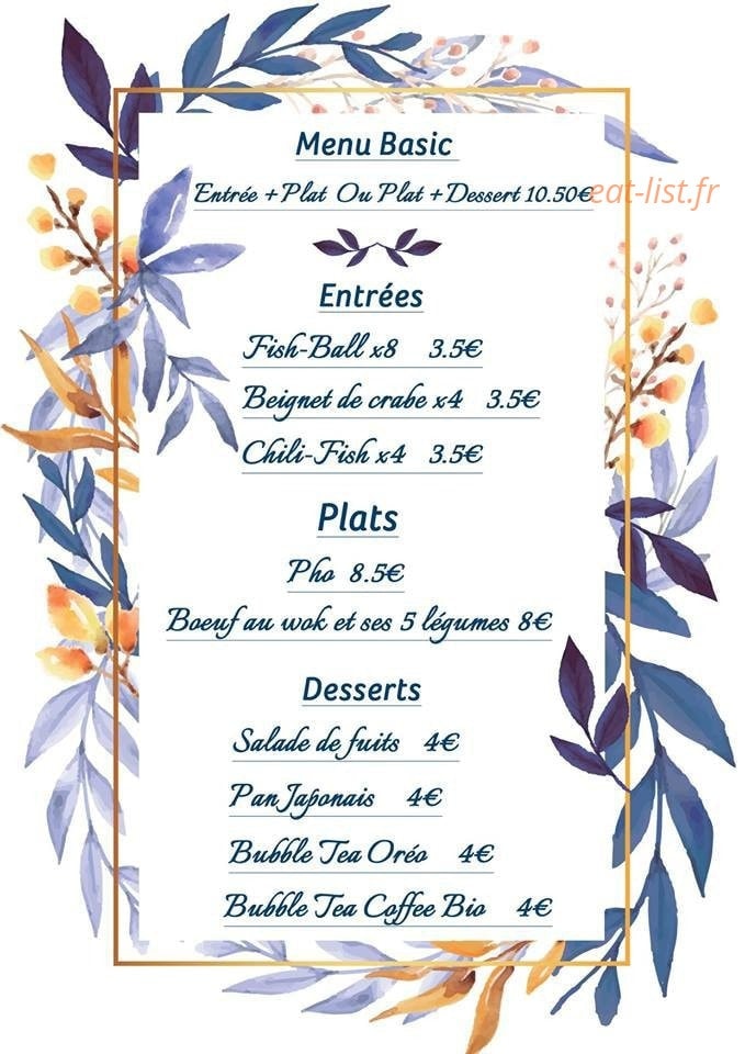 Chibu's — carte page 1