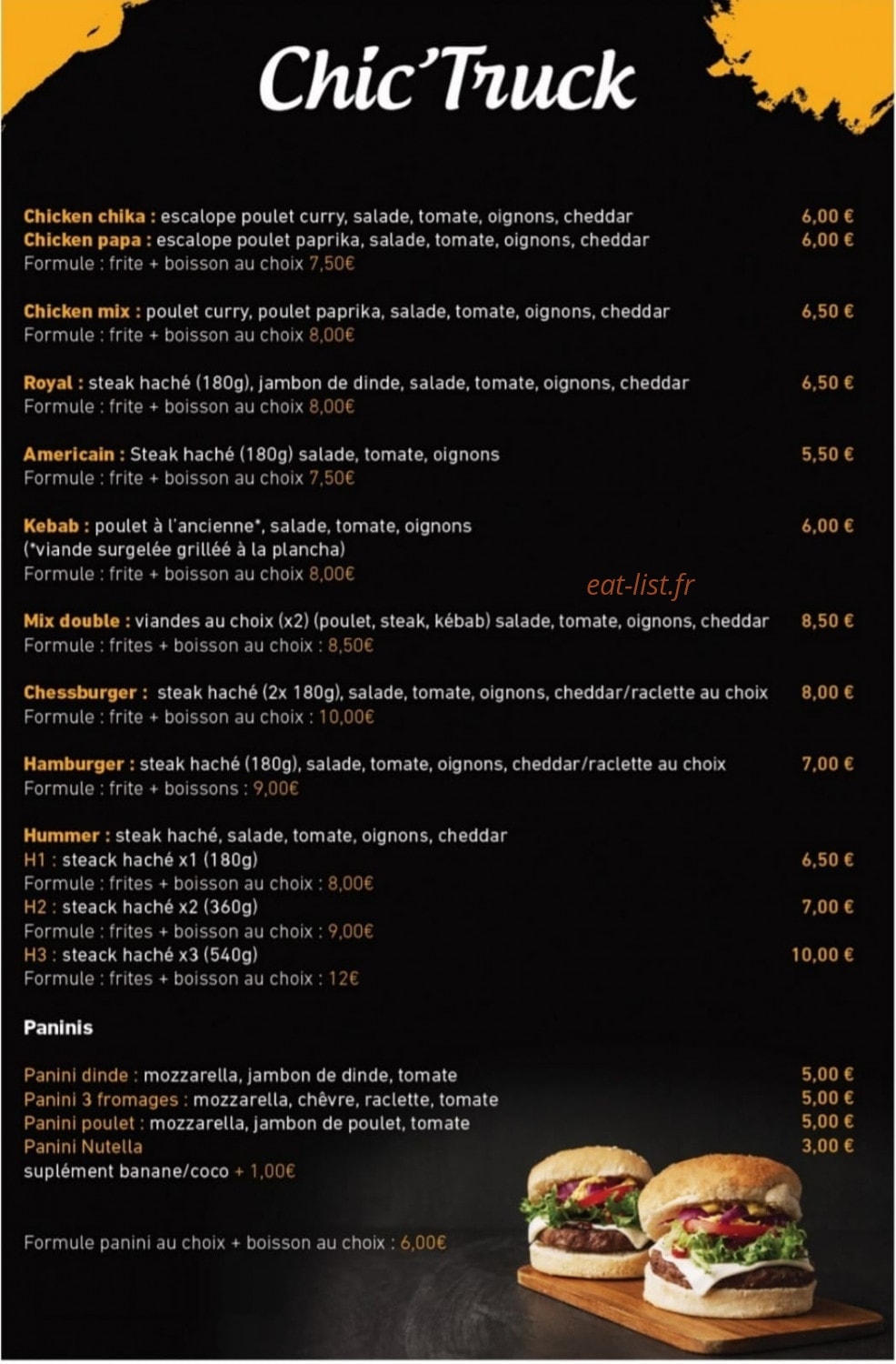 Chic’ truck — carte page 1