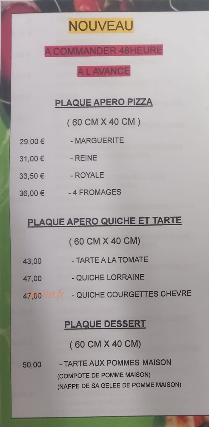 Chirens pizza — carte page 5