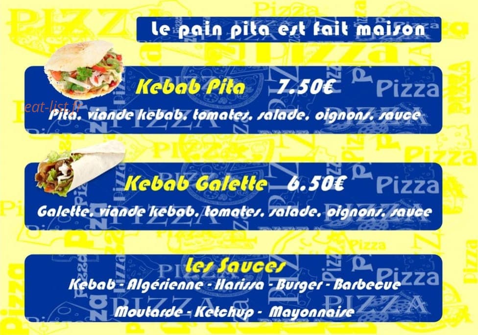 Choco Pizz' — carte page 3