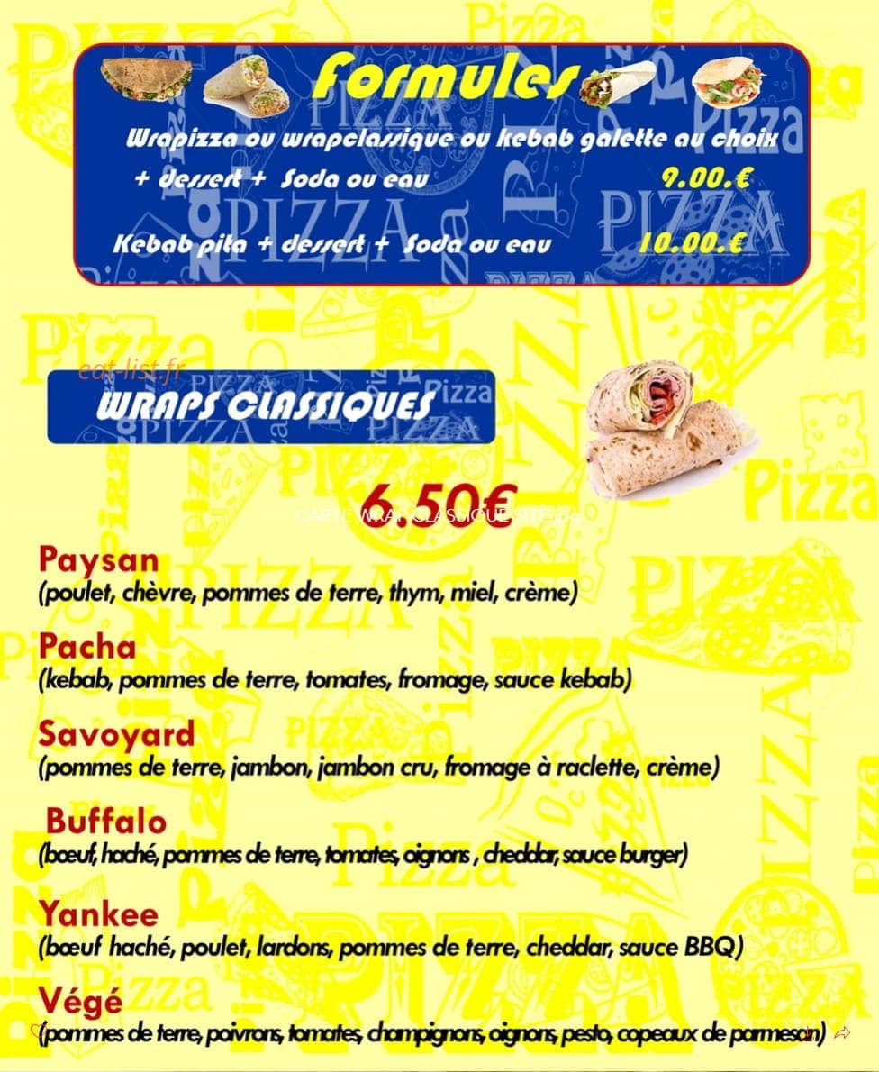 Choco Pizz' — carte page 4