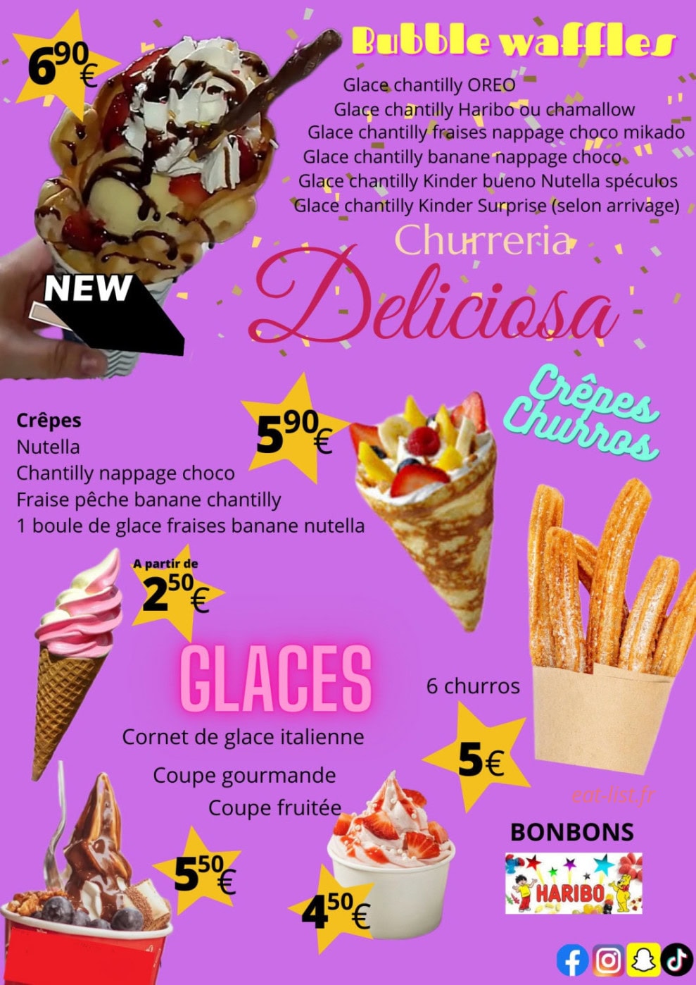 Churreria Deliciosa — carte page 2