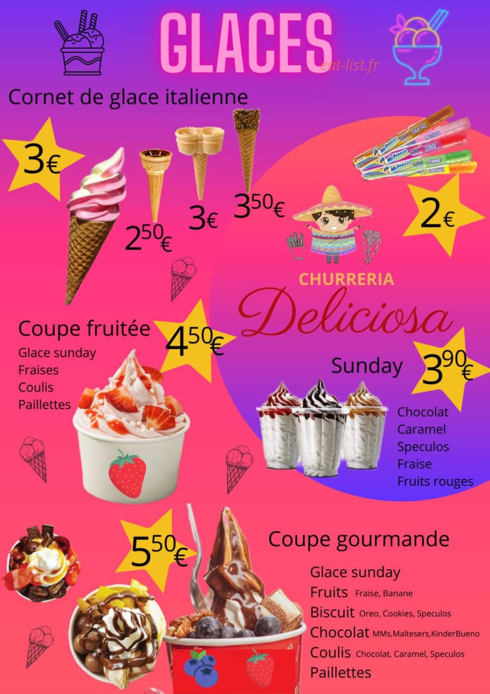 Churreria Deliciosa — carte page 4