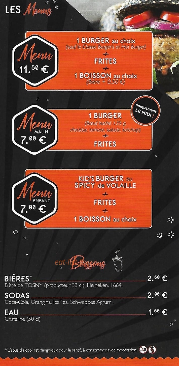 Classic Burger's — carte page 3