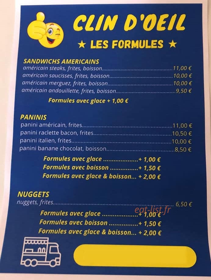 Clin d’Oeil — carte page 1