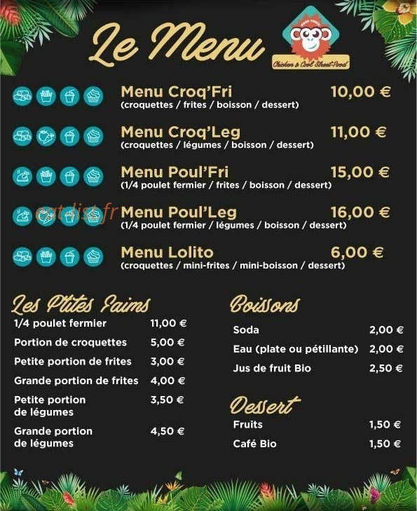 Coocfoodtruck — carte page 1