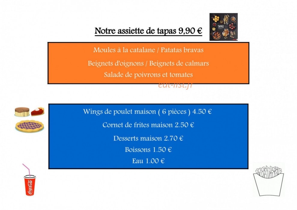 Corner food family — carte page 3