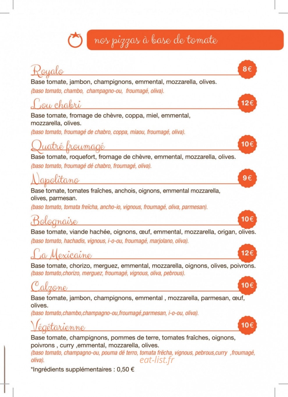 Coumo Cha La Mémé — carte page 3
