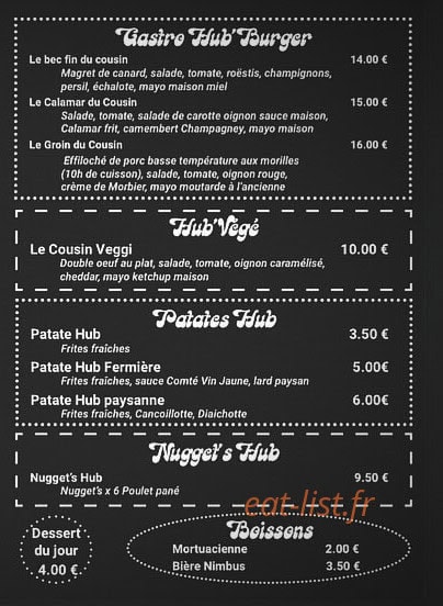 Cousin Hub — carte page 2