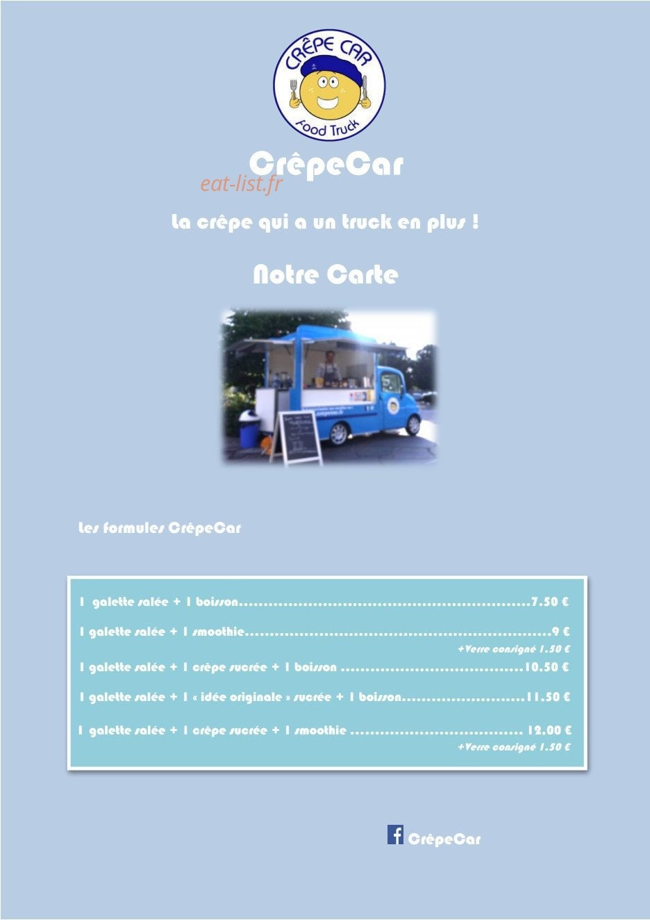 Crêpe Car — carte page 1