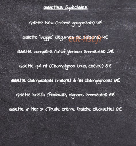 crêpes à l'Ouest — carte page 2