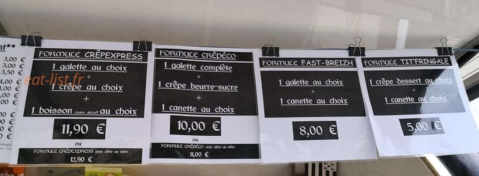 Crêpes et galettes bio Luc Roux — carte page 2