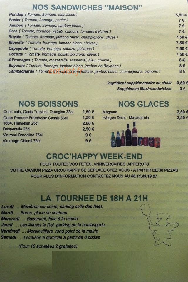 Croc happy — carte page 2