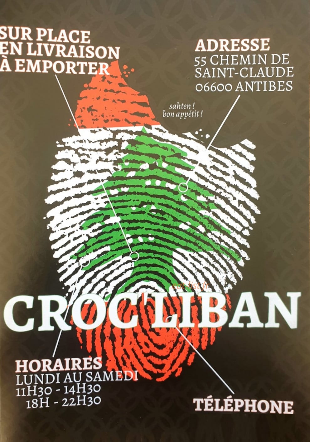 Croc' Liban — carte page 1