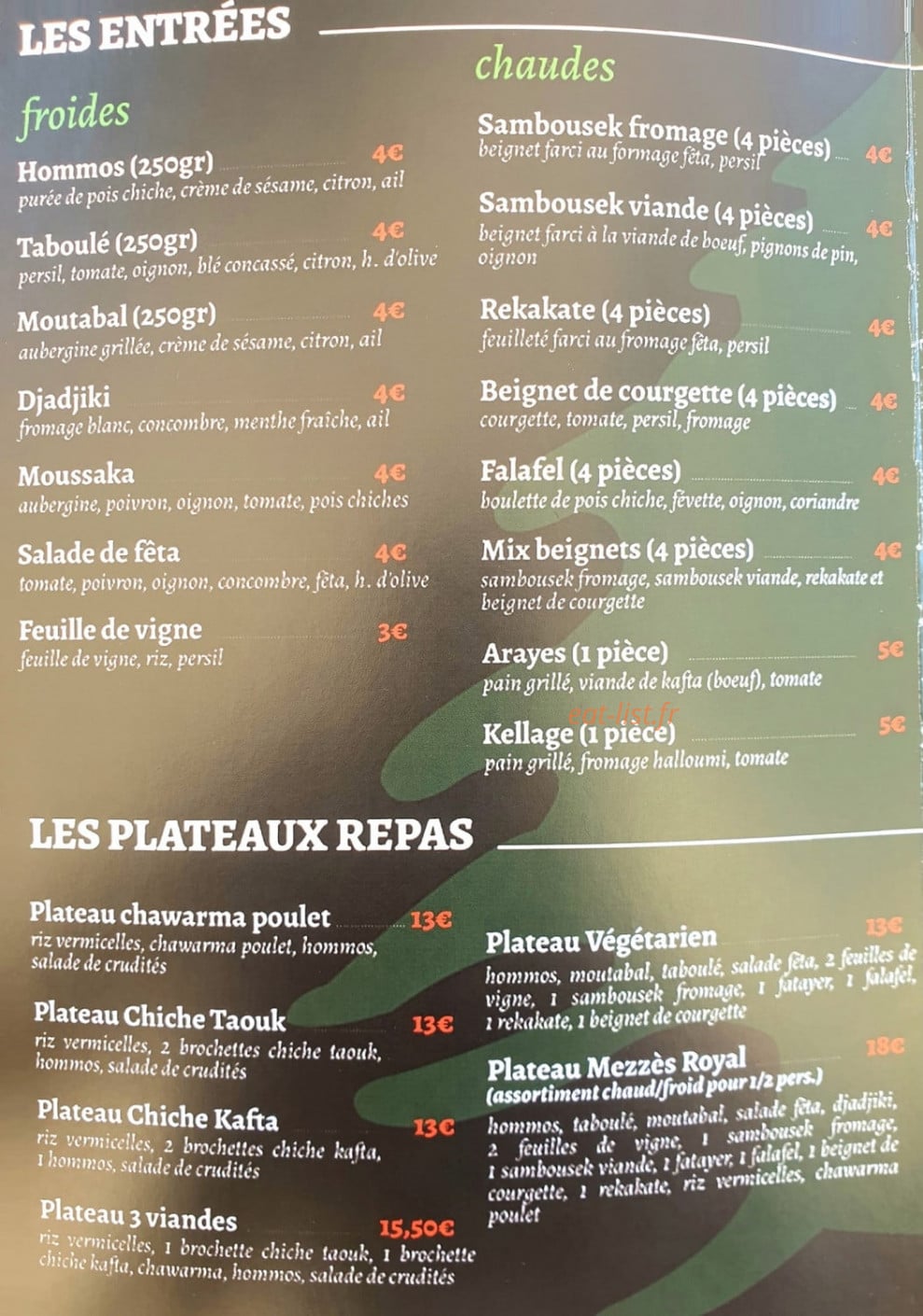 Croc' Liban — carte page 2