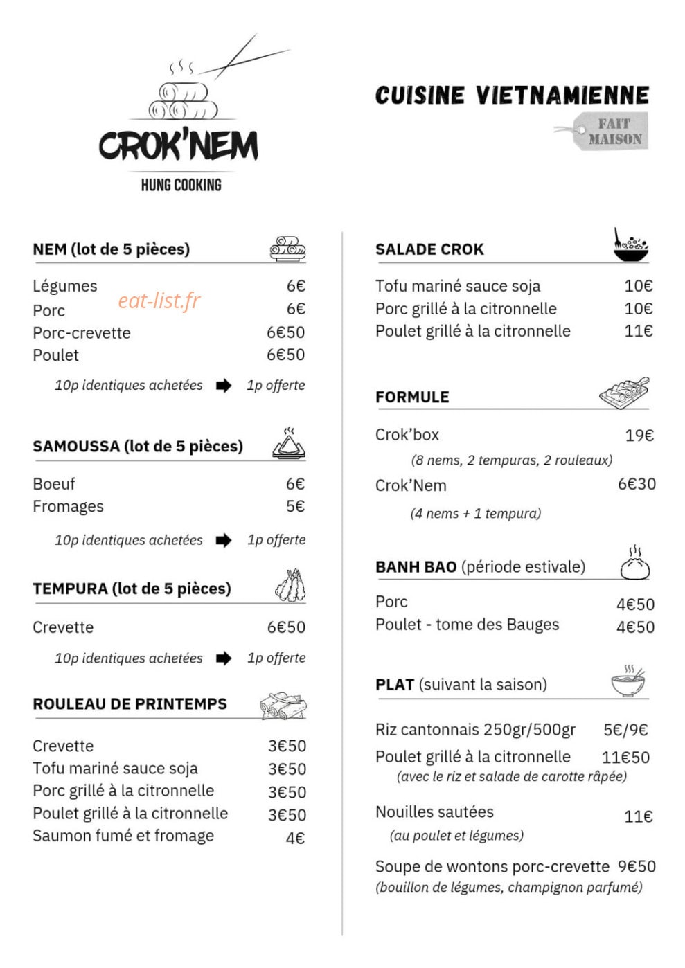 Crok'Nem  HungCooking — carte page 1