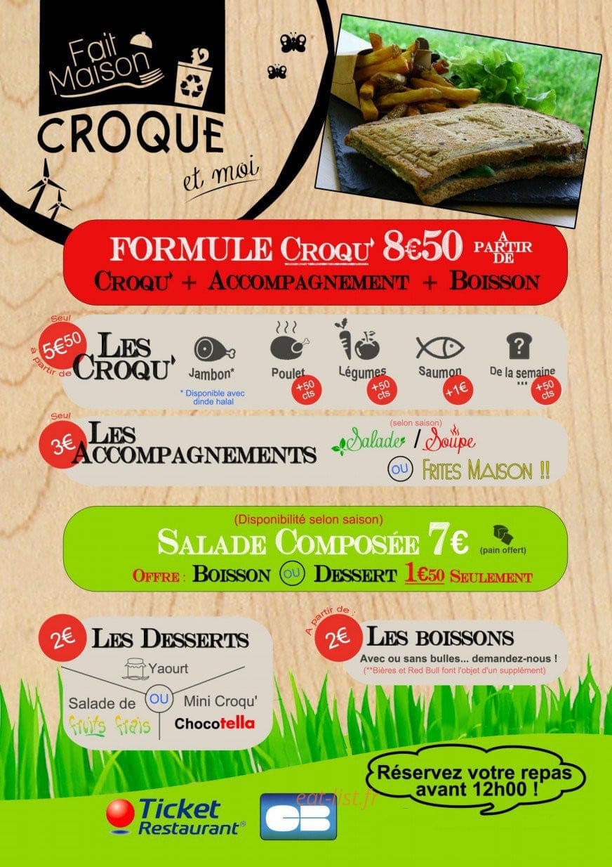 Croque et Moi — carte page 1