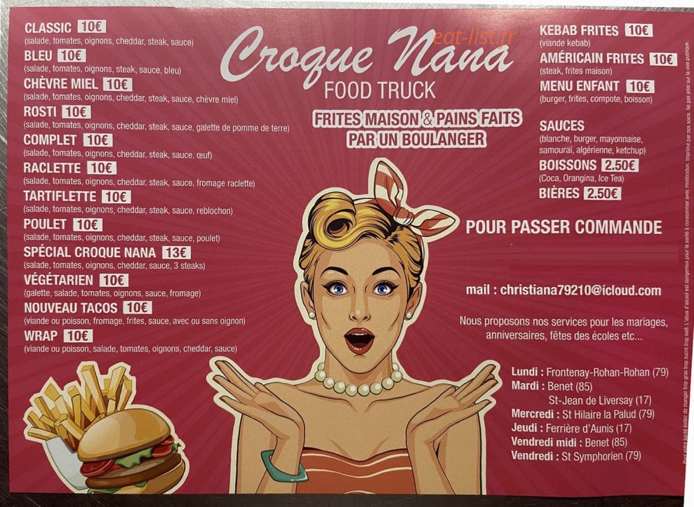 Croque Nana — carte page 1