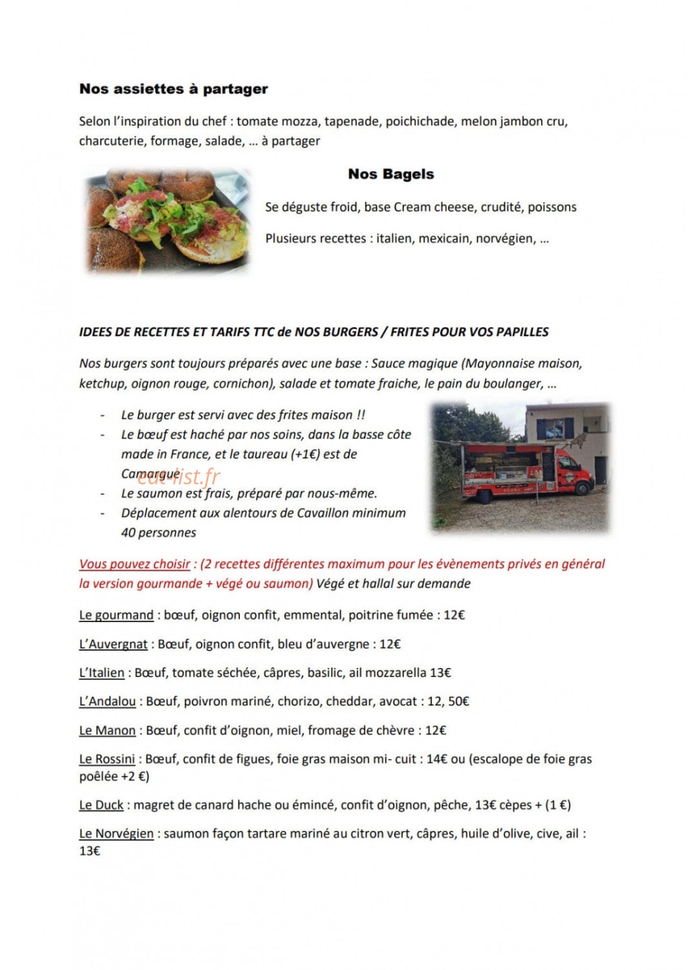Cuis'in truck — carte page 2
