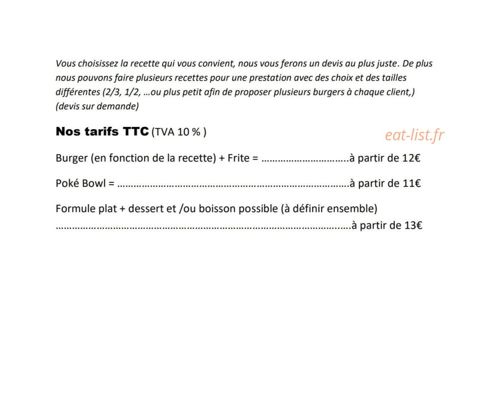 Cuis'in truck — carte page 3