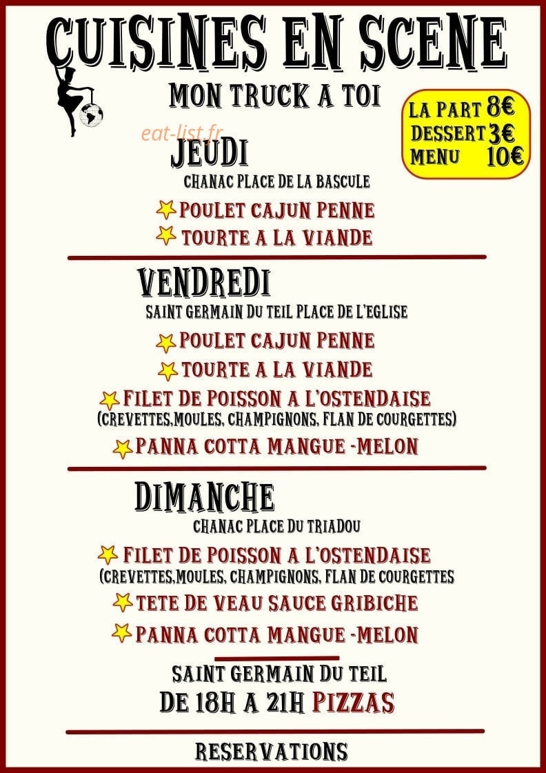 Cuisines En Scène — carte page 1