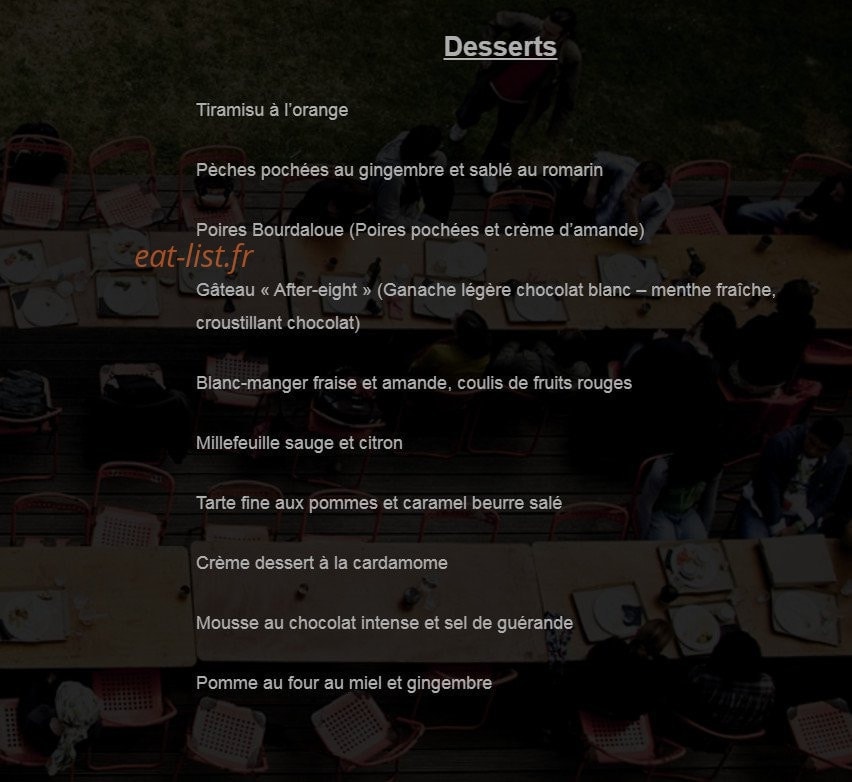 Cuisinette — carte page 4