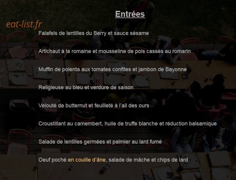 Cuisinette — carte page 2