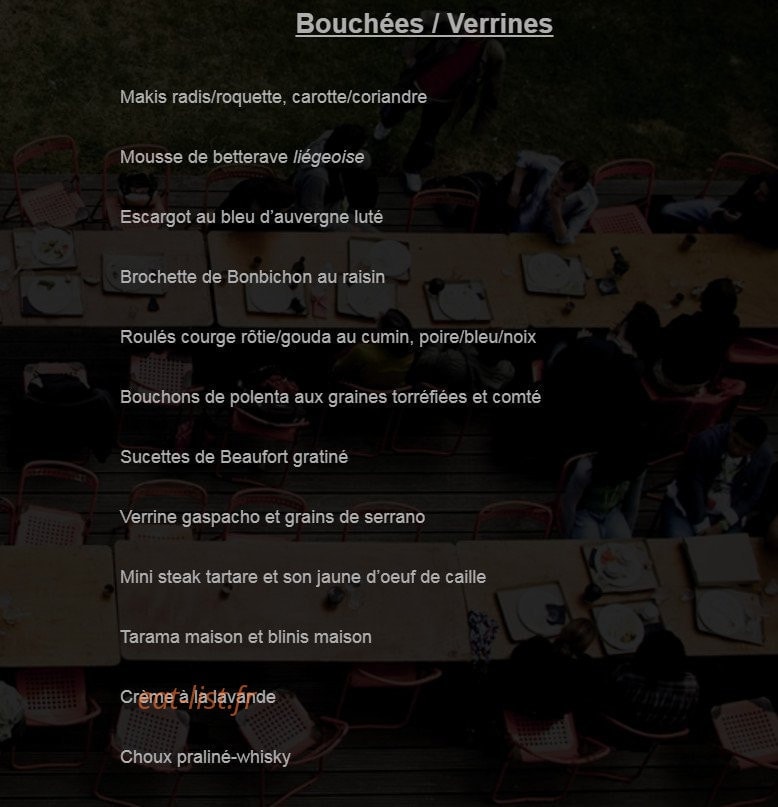 Cuisinette — carte page 1