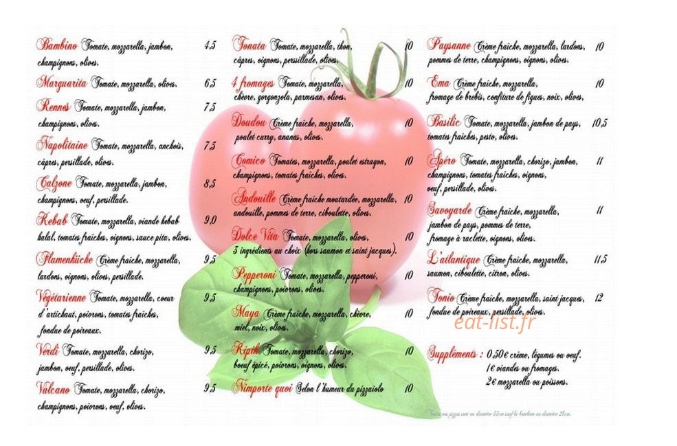 Da Zio — carte page 1