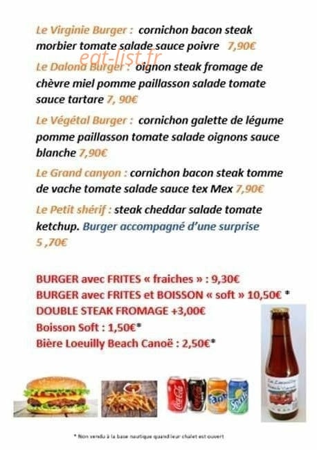 Dalona Burger — carte page 2