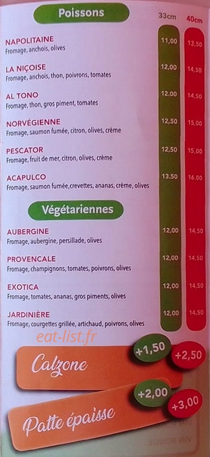 Damiano's — carte page 3