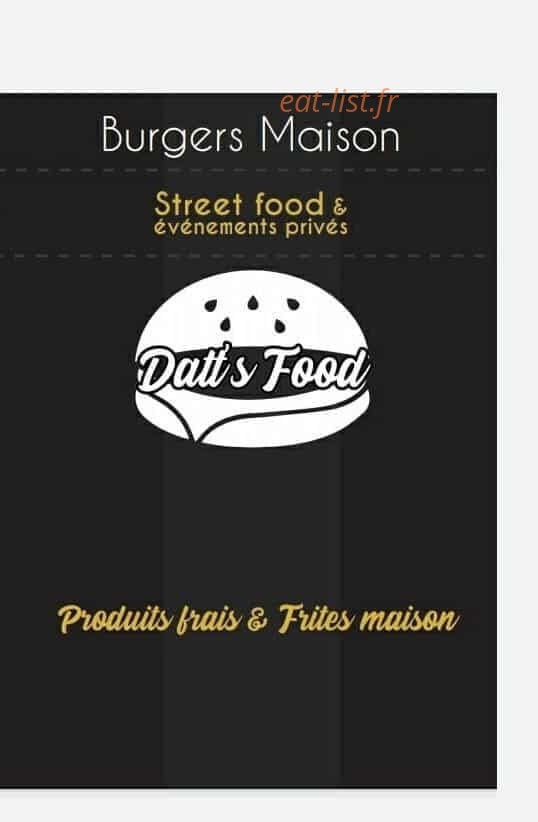 Datt's food — carte page 1
