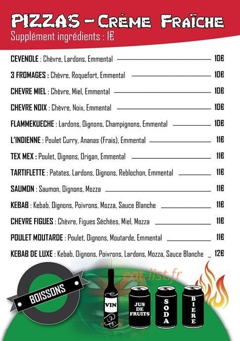 David Pizza — carte page 3