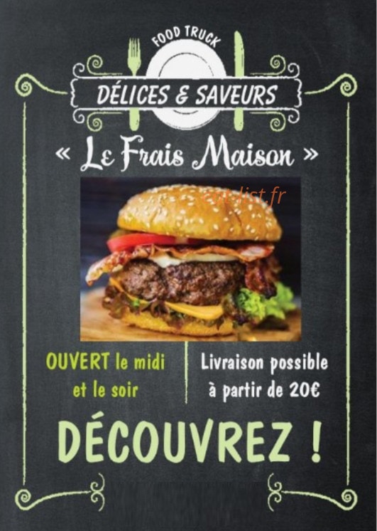 Délices et Saveurs — carte page 1