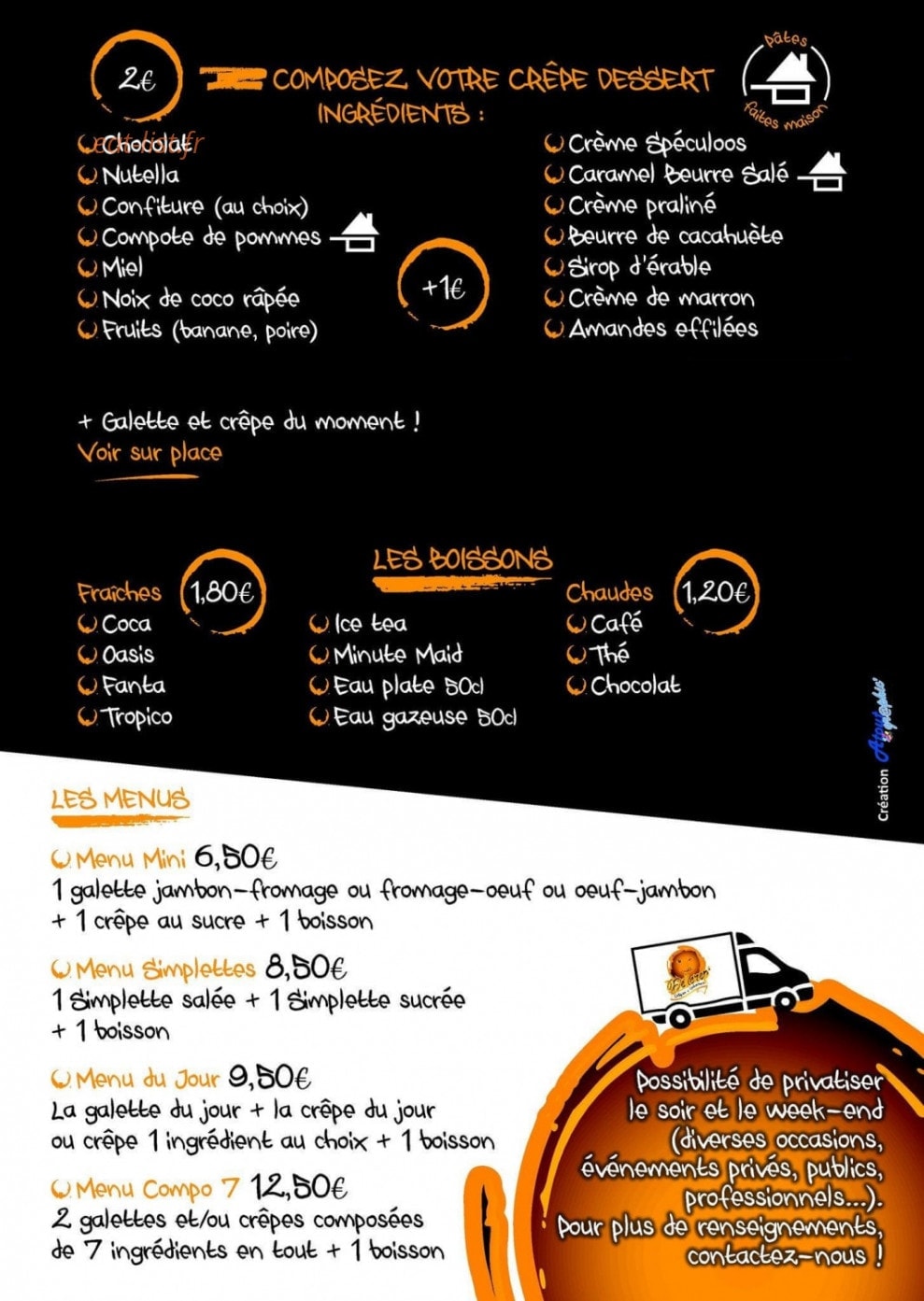 Délicrep' — carte page 2