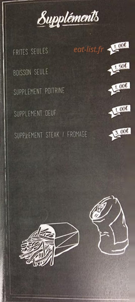 Dely's Burger — carte page 2