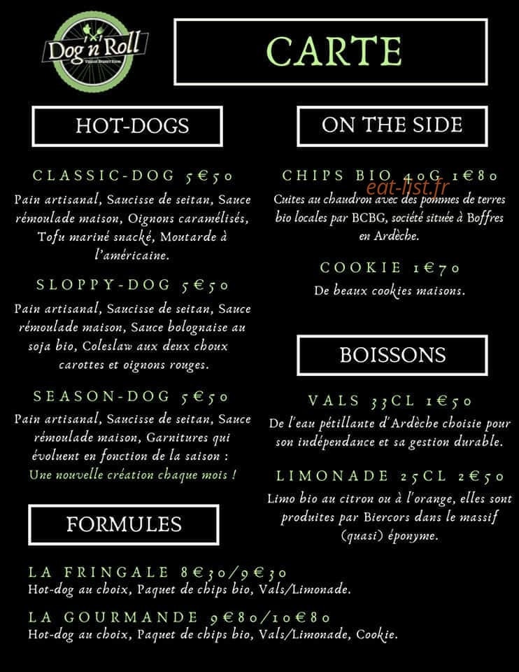 Dog'n'Roll — carte page 1