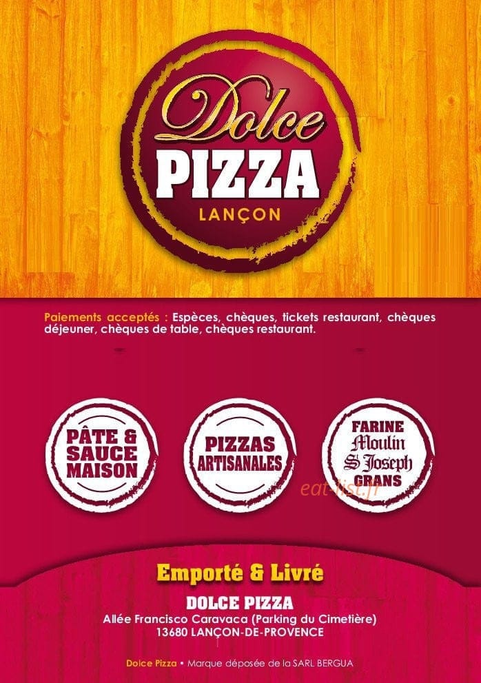 Dolce Pizza — carte page 4