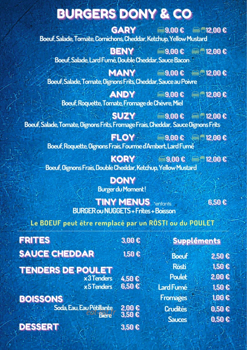 Dony & Co — carte page 1