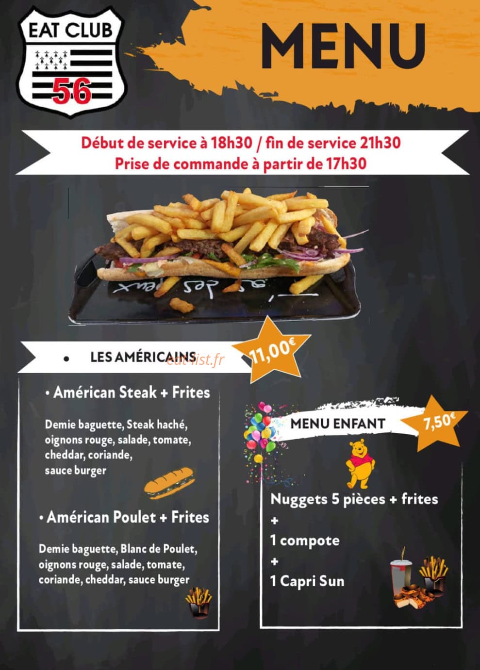 Eat Club 56 — carte page 2