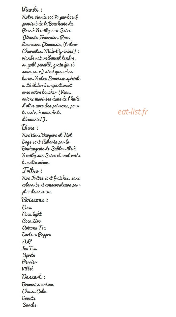 Eat The Road — carte page 2